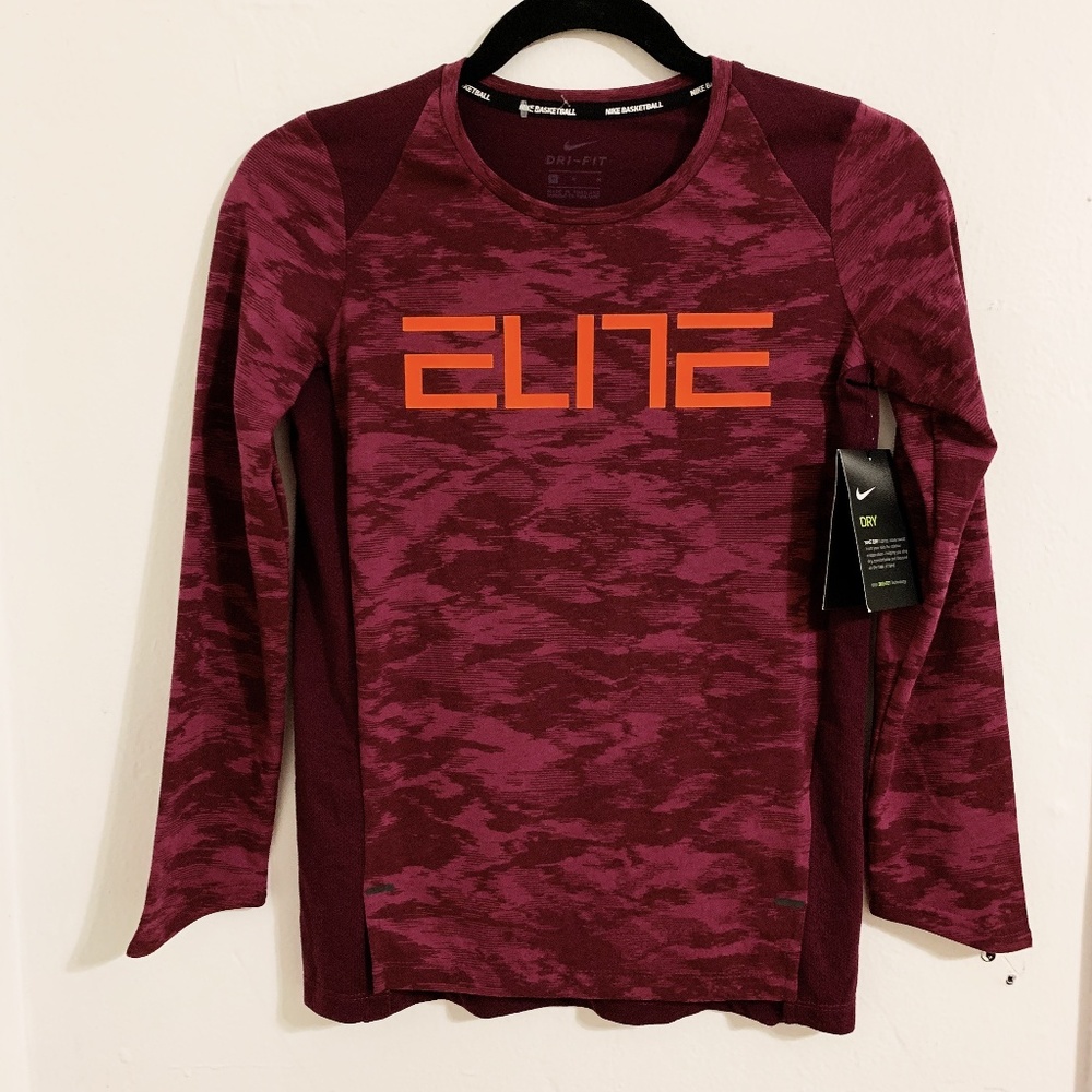 NIKE DRI-FIT Quarter Sleeve Camo Top NWT